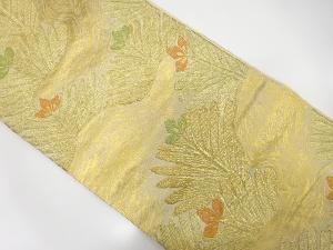 アンティーク　流水に若松模様織り出し袋帯(材料)